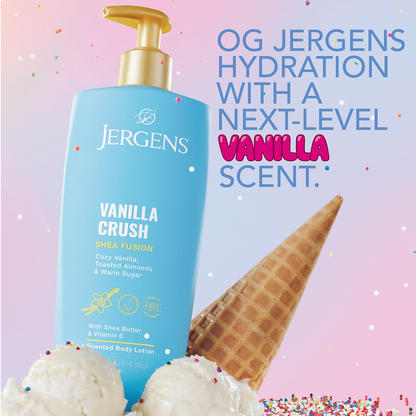 Jergens Shea Fusion Vanilla Crush Scented Body Lotion with Vitamin E