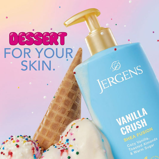 Jergens Shea Fusion Vanilla Crush Scented Body Lotion with Vitamin E