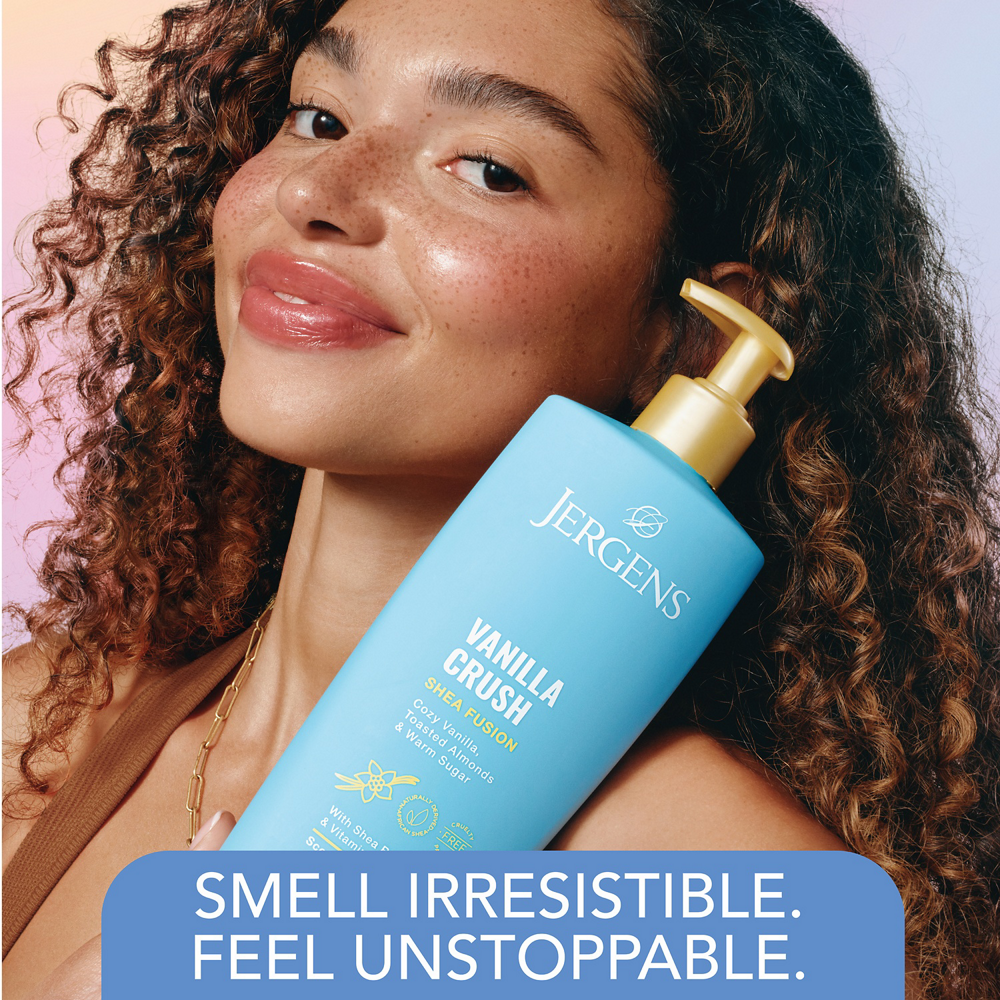 Jergens Shea Fusion Vanilla Crush Scented Body Lotion with Vitamin E
