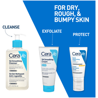 CeraVe SA Smoothing Cleanser For Dry, Rough & Bumpy Skin 236ml