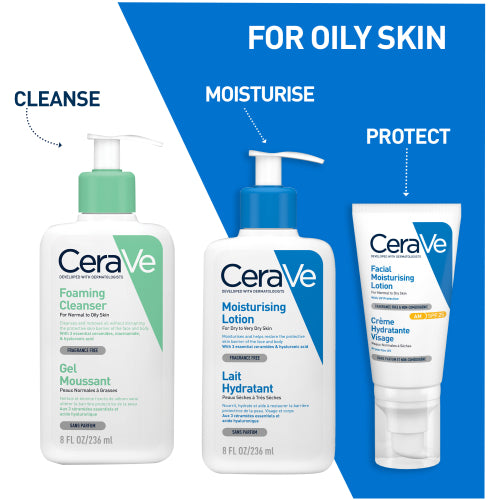CeraVe Foaming Gel Cleanser For Normal To Oily Skin 236ml