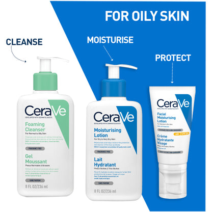 CeraVe Foaming Gel Cleanser For Normal To Oily Skin 236ml